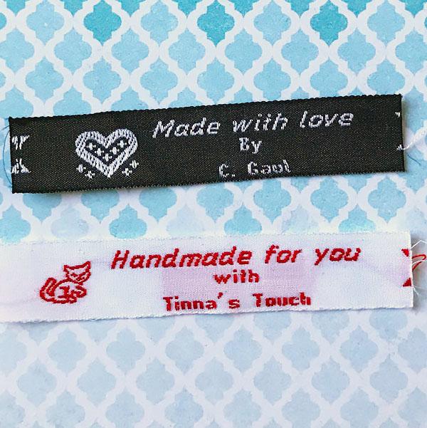 Simply Handmade - Pack of 6 woven sewing labels