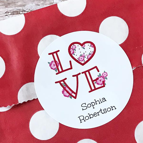 Love Valentine Gift Stickers