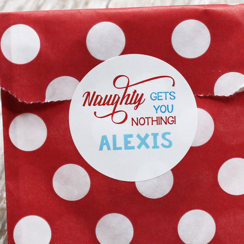 Naughty Gift Stickers