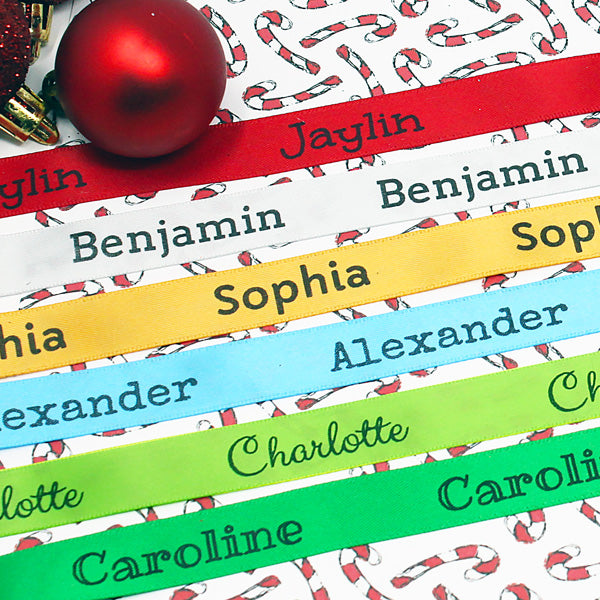 Holiday Ribbon By The Yard Shop Christmas Ribbon by The Yard Name Maker