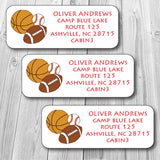 Sports Address Stickers