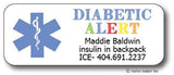 Diabetic Medical Waterproof Label