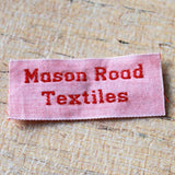 Woven Label #F650 - 2 Lines of Text