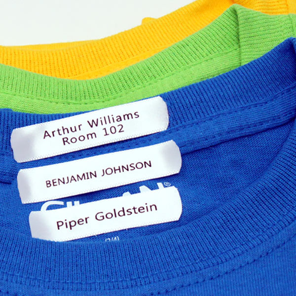 Camp Clothing Labels