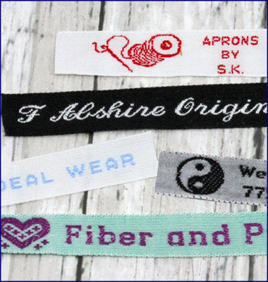 3/8 Inch Cotton Woven Clothing Tags &amp; Labels