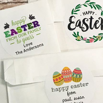 Custom Easter gift stickers from Name Maker