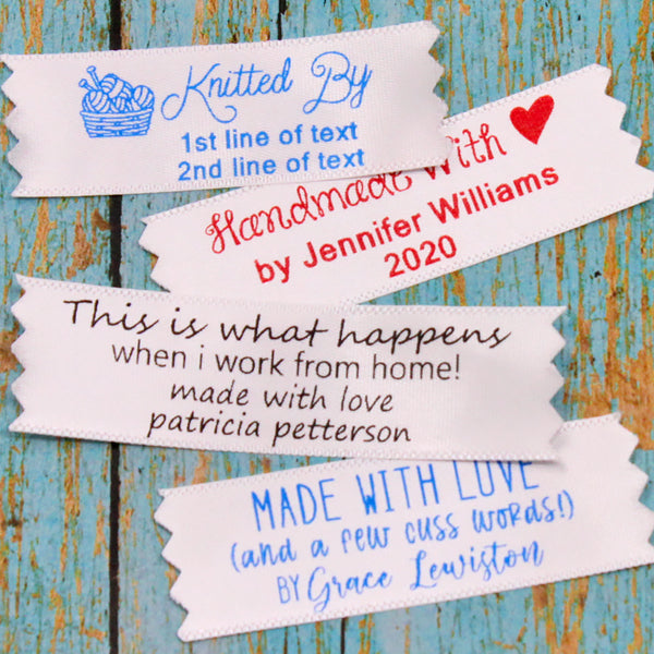 Personalized Satin & Humor Labels