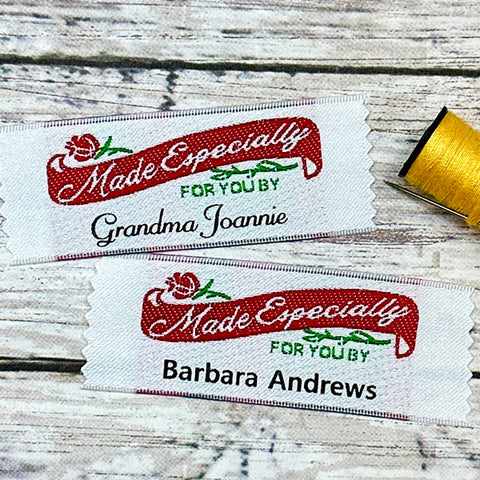 Watercolor Woodland Arrows Personalized Sewing Labels for Handmade Items 
