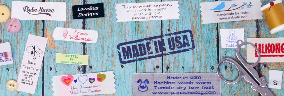 Name Maker clothing labels made in the USA