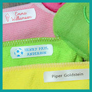 Kids clothing labels and school uniform labels
