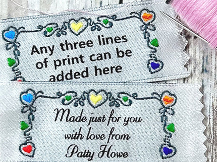 Woven Label F94 - 2 Lines of Text