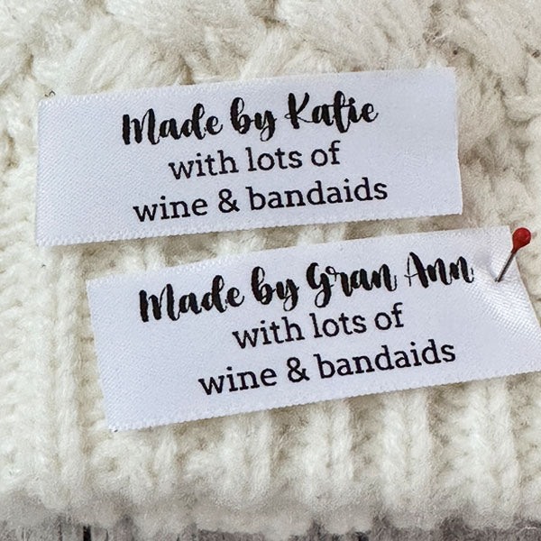 Personalized Satin & Humor Labels – Name Maker