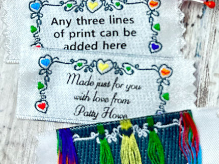 Woven Label F94 - 2 Lines of Text