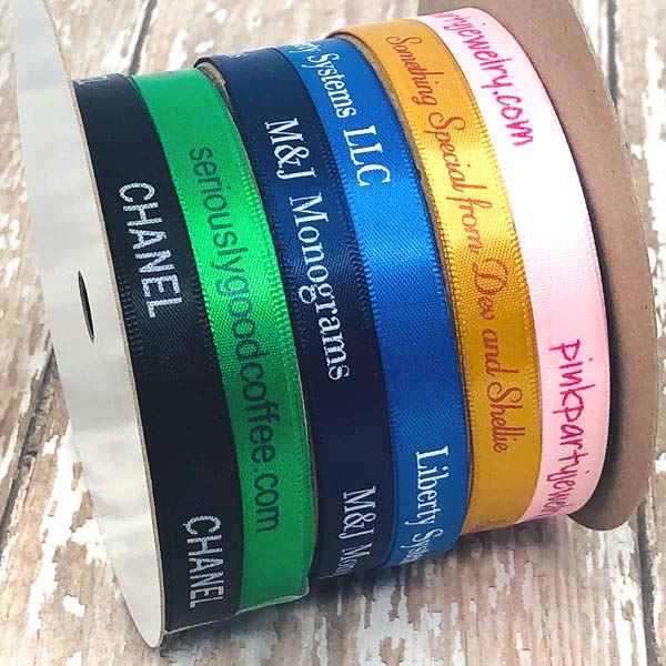 Personalized Satin Ribbon 3/8