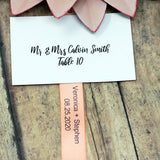 2 Lines-Personalized Satin Ribbon 5/8" - 36 Colors