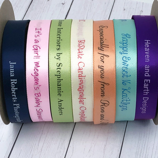 Personalized Satin Ribbon 5/8