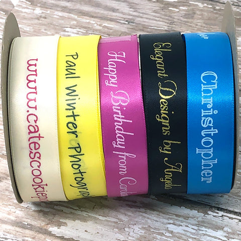 Printed on Ribbon | Design & Order Custom Printed Ribbon - Name Maker