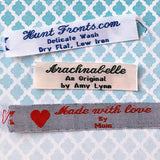 Woven Label F213 3 Lines of Text