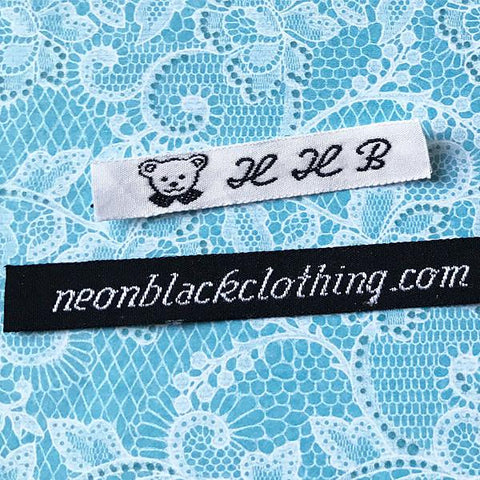 Woven Label #F6-1 Line of Text
