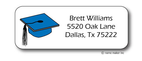 Grad Cap Address Stickers