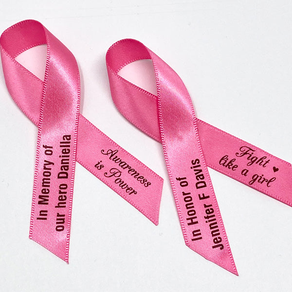 5/8 Custom Breast Cancer Awareness Ribbon