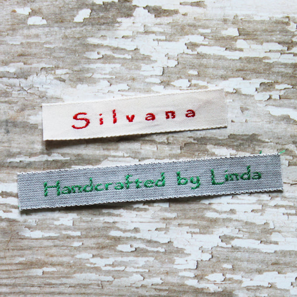 Woven Label #F14- 1 Line of Text