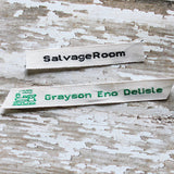 Woven Label #F3- 1 Line of Block Text