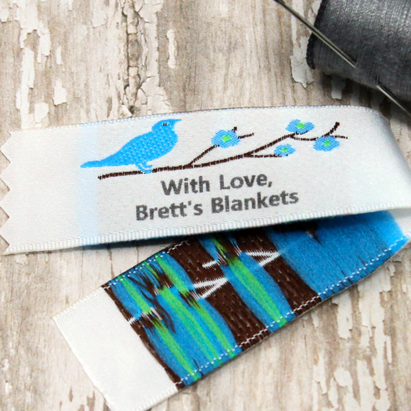Clothing Label Style 34 Bird on Branch