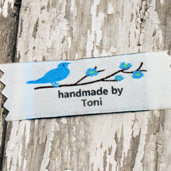 Clothing Label Style 34 Bird on Branch