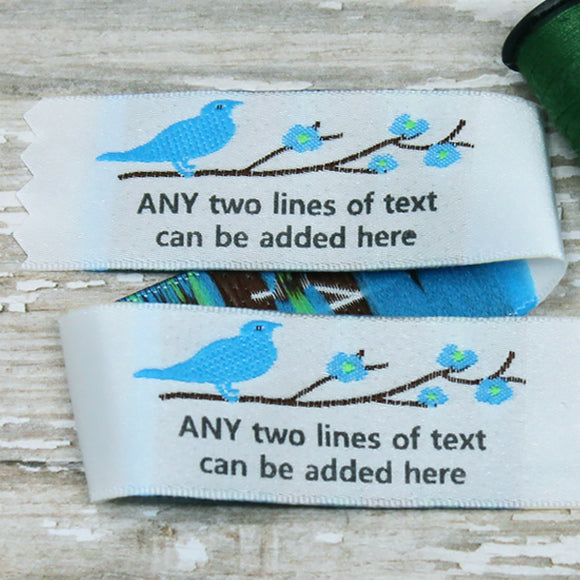 Clothing Label Style 34 Bird on Branch