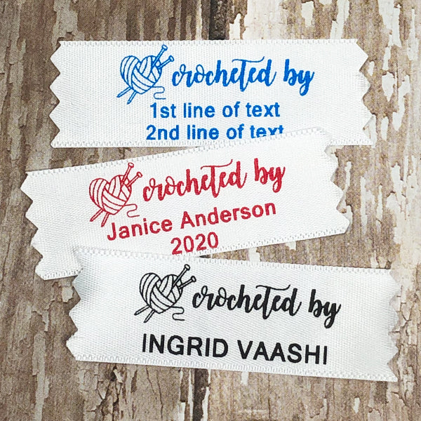 Custom Crochet Labels | Order Custom Crochet Tags & Labels for