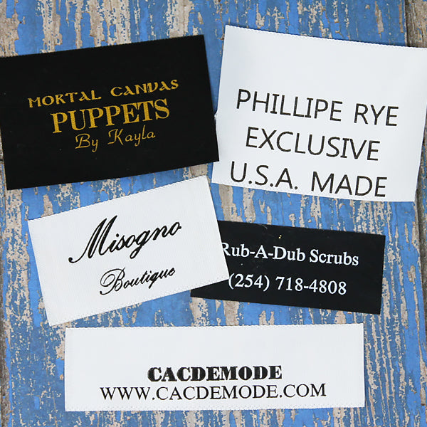 Custom Logo Labels | Order Personalized Logo & Text Clothing Labels ...