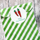 Easter Carrot  Gift Stickers