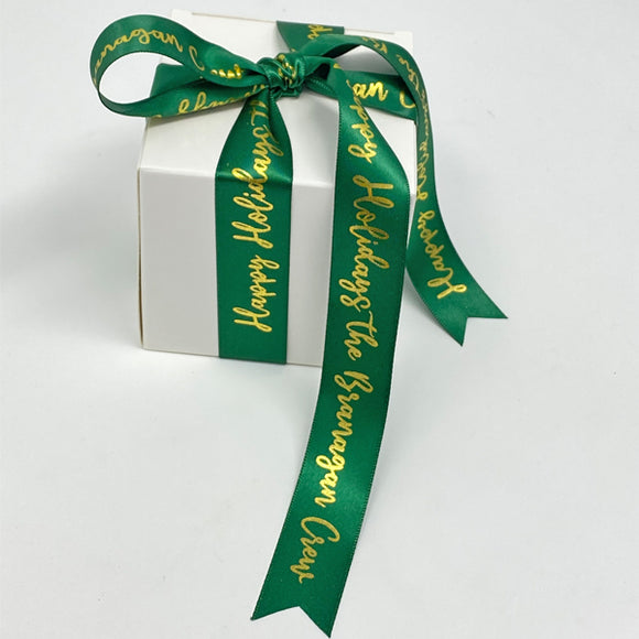 Classic Red & Gold Christmas Ribbon