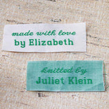Woven Label F640- 2 Lines of Text