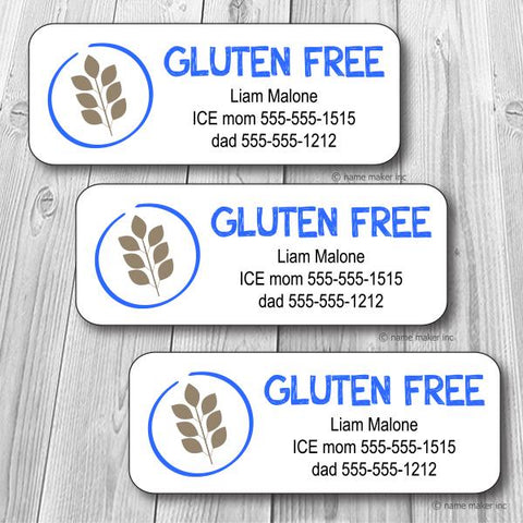 Gluten Free Waterproof Label