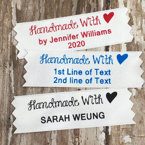 Handmade with Heart Printed Label