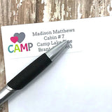 Heart Camp Address Stickers