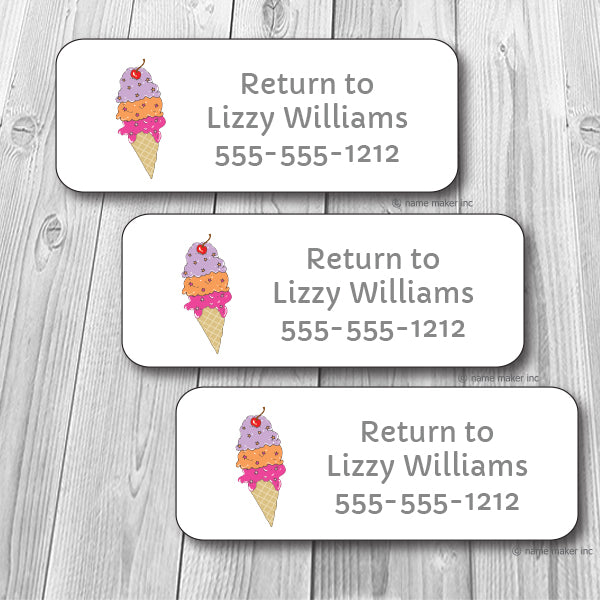 Ice Cream Waterproof Sticker