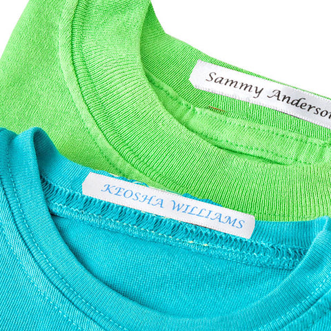 Iron-on name labels, Personalised clothing labels
