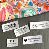 1/2" Satin Small Printed Iron on Labels