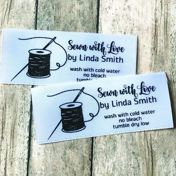 Printed Spool Satin Label