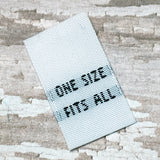 One Size Fits All Woven Labels