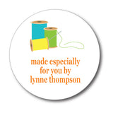 Round Spools of Thread Gift Stickers