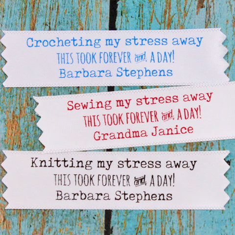 Personalized Satin & Humor Labels