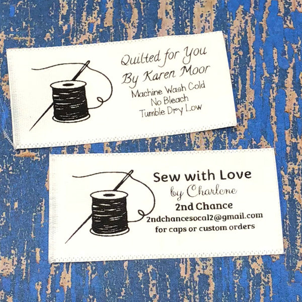 Printed Spool Satin Label