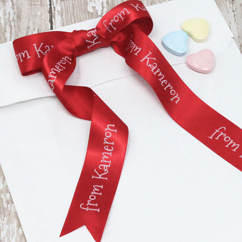 Valentine Personalized Satin Ribbon 7/8" - 36 Colors