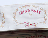 10 Hand Knit Vintage Labels