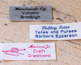 Woven Label F670- 3 Lines of Text